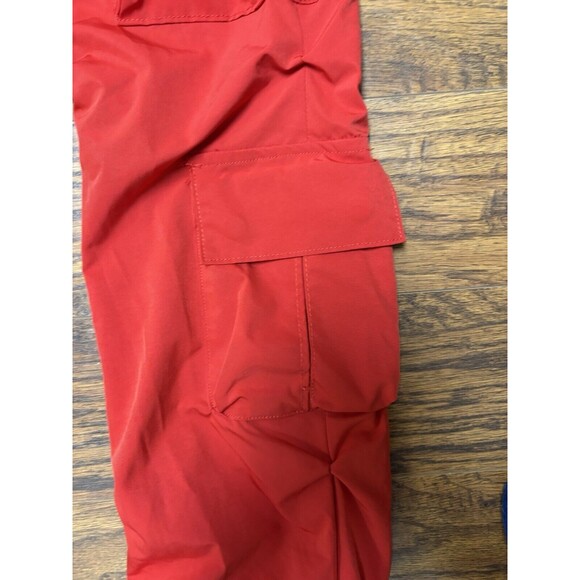Smoke Rise Utility Hipster Pants Small Custom Streetwear Joggers 14 Pockets Red - Picture 3 of 7